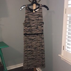 Black and Tan jersey dress